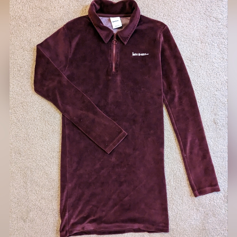 iets frans velvet mini dress